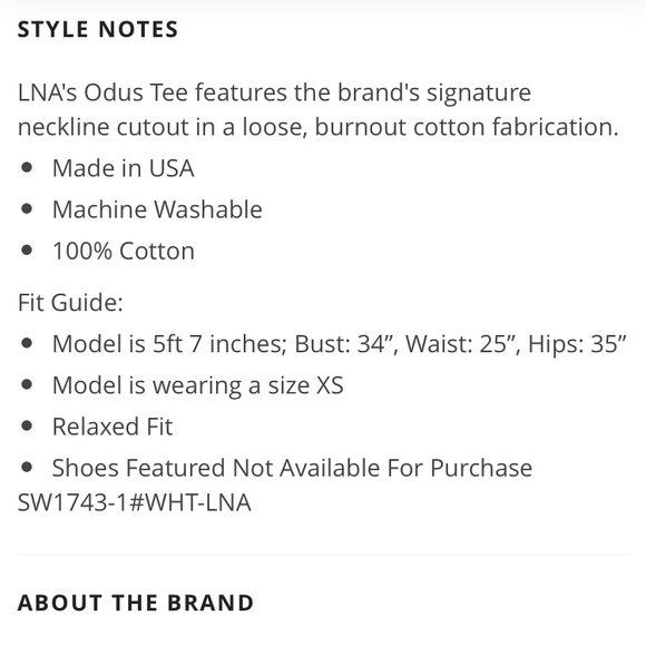 LNA Odus Tee - Picture 4 of 7